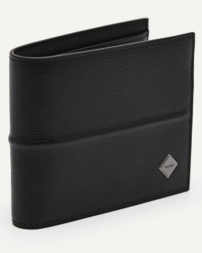 Embossed Leather Bi-Fold Wallet with Insert