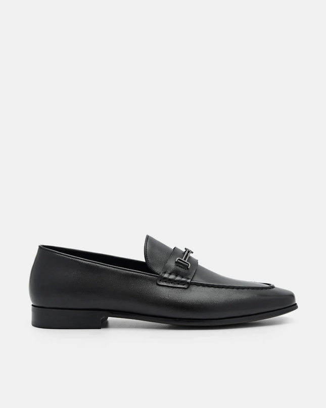 Anthony Leather Loafers - Black