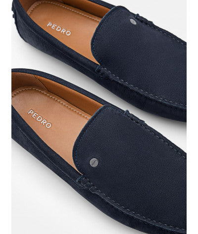 Oliver Nubuck Moccasins - Navy