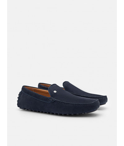 Oliver Nubuck Moccasins - Navy