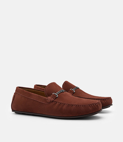 Anthony Leather Moccasins - Brown