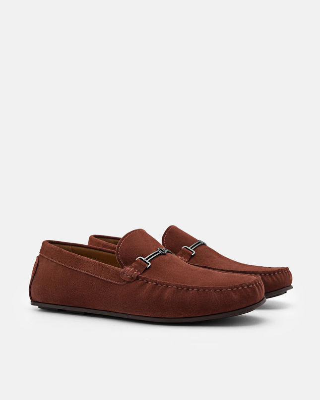 Anthony Leather Moccasins - Brown