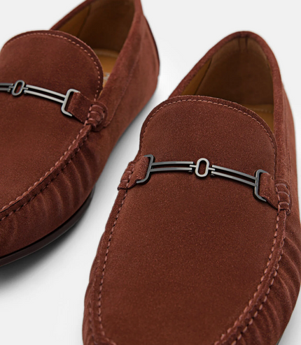 Anthony Leather Moccasins - Brown