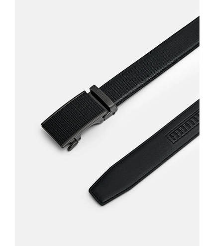 Embossed Leather Automatic Belt