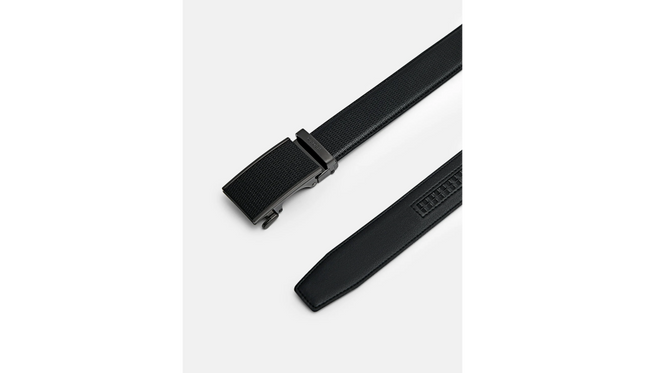 Embossed Leather Automatic Belt
