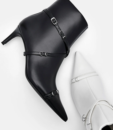 Mara Heel Boots - Black