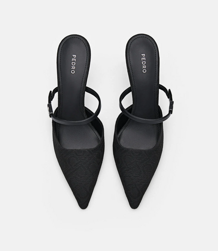 PEDRO Icon Jacquard Pumps - Black