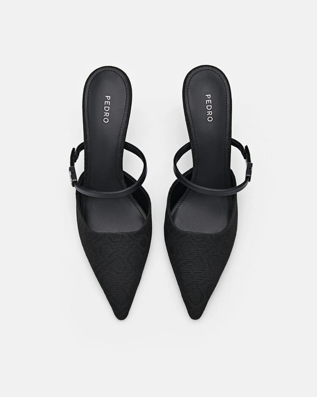 PEDRO Icon Jacquard Pumps - Black
