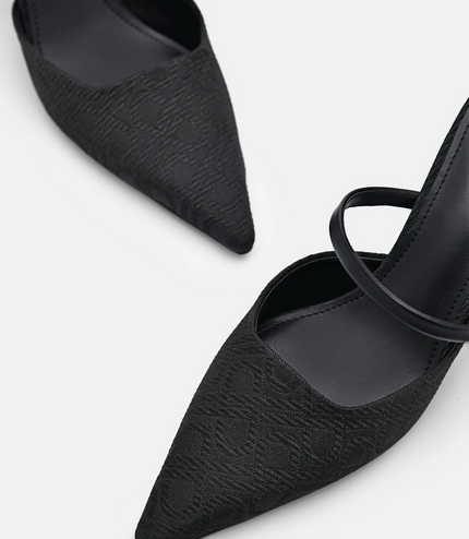 PEDRO Icon Jacquard Pumps - Black