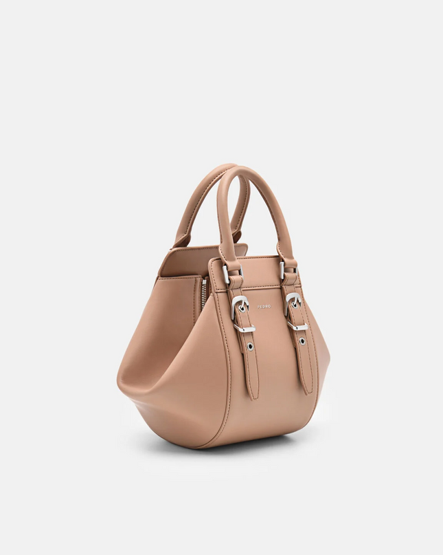 Mara Geometric Handbag - Taupe