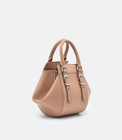 Mara Geometric Handbag - Taupe