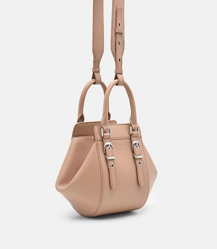 Mara Geometric Handbag - Taupe