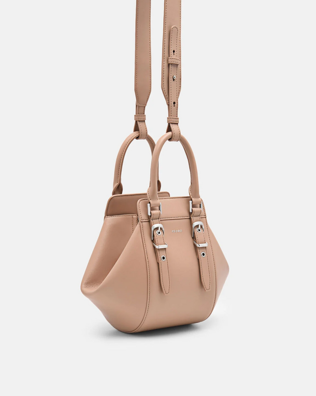 Mara Geometric Handbag - Taupe