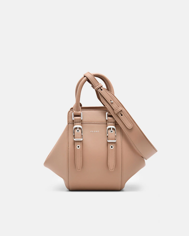 Mara Geometric Handbag - Taupe