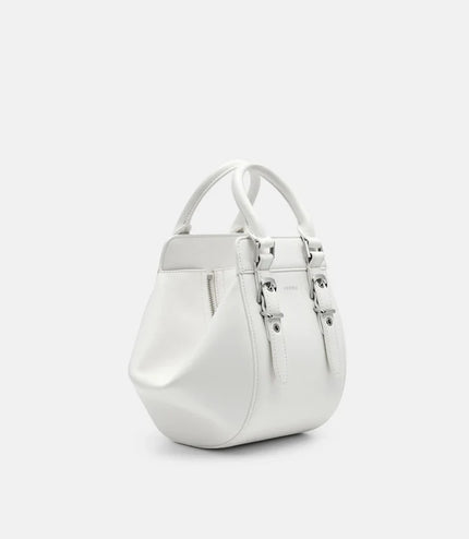 Mara Geometric Handbag - Chalk