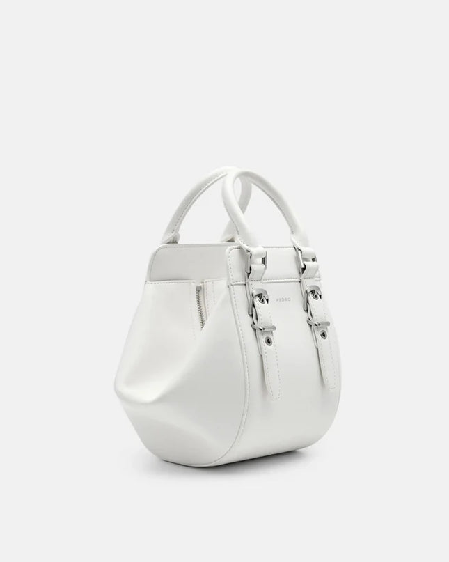 Mara Geometric Handbag - Chalk