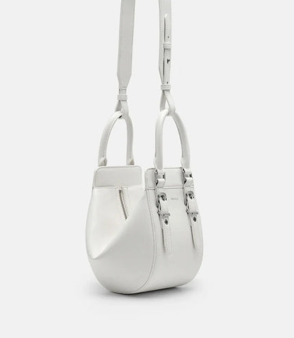 Mara Geometric Handbag - Chalk