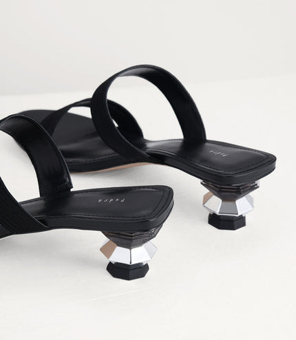 Geometric Heeled Sandals