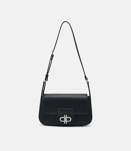 PEDRO Icon Leather Shoulder Bag - Black