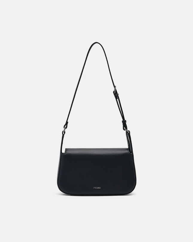 PEDRO Icon Leather Shoulder Bag - Black