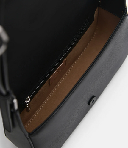 PEDRO Icon Leather Shoulder Bag - Black