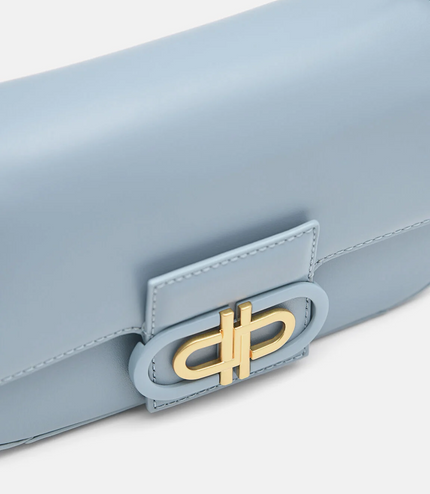 PEDRO Icon Leather Shoulder Bag - State Blue