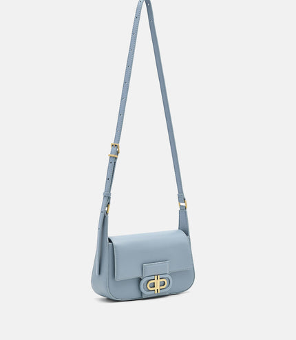 PEDRO Icon Leather Shoulder Bag - State Blue
