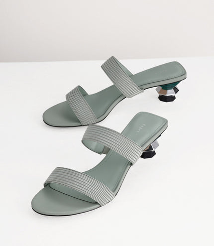 Geometric Heeled Sandals