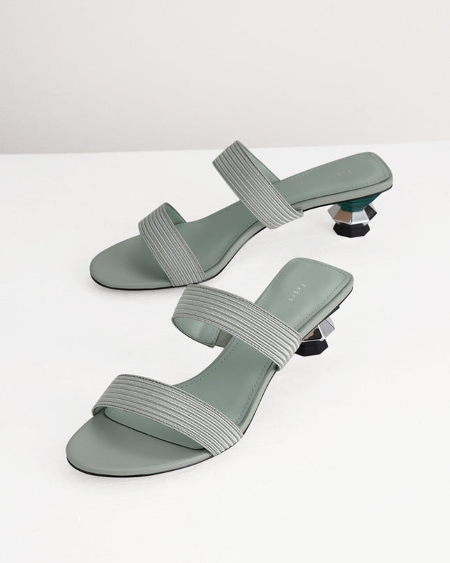 Geometric Heeled Sandals