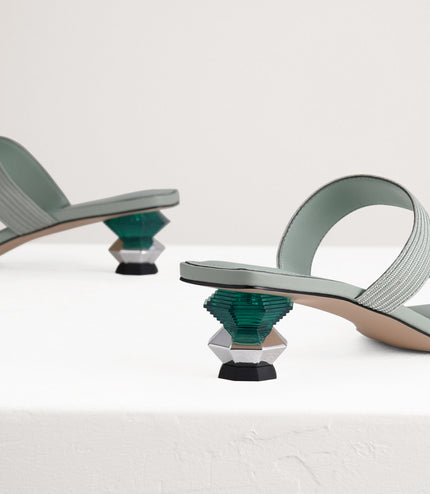 Geometric Heeled Sandals