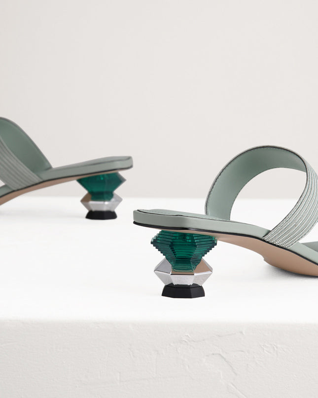 Geometric Heeled Sandals