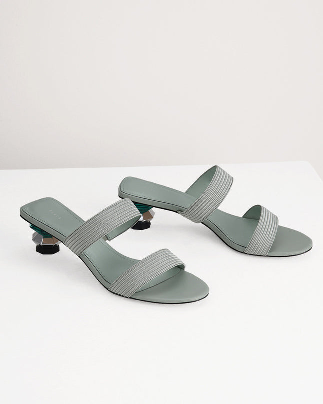 Geometric Heeled Sandals