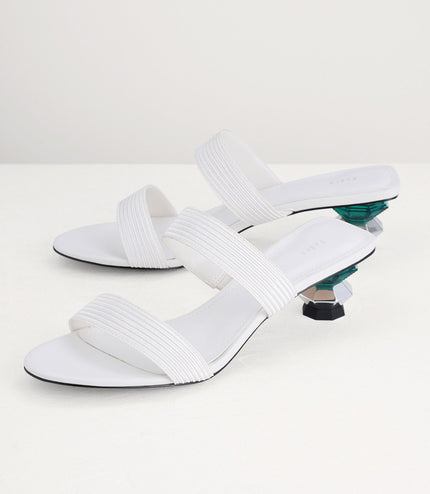 Geometric Heeled Sandals
