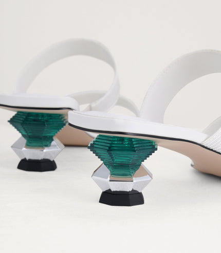 Geometric Heeled Sandals