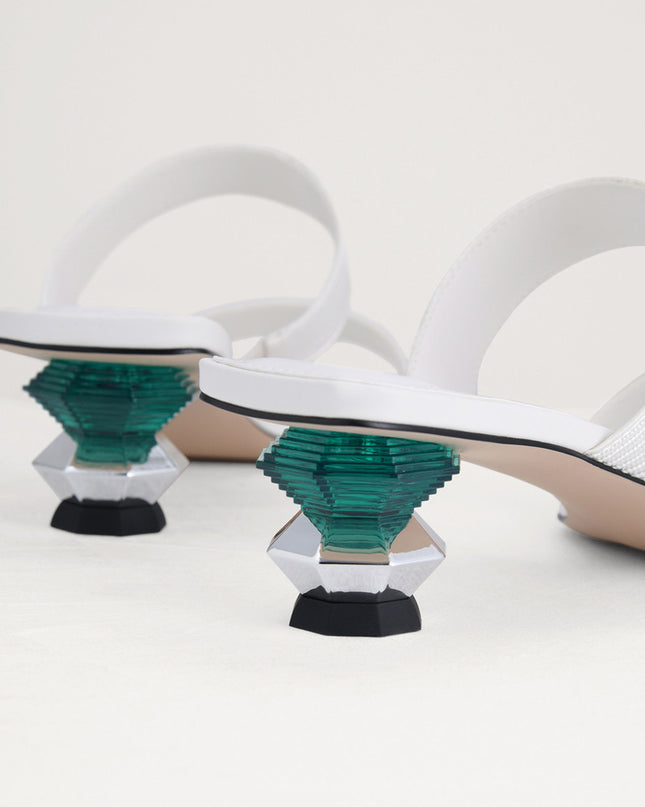Geometric Heeled Sandals