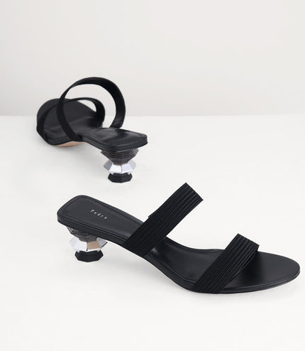 Geometric Heeled Sandals