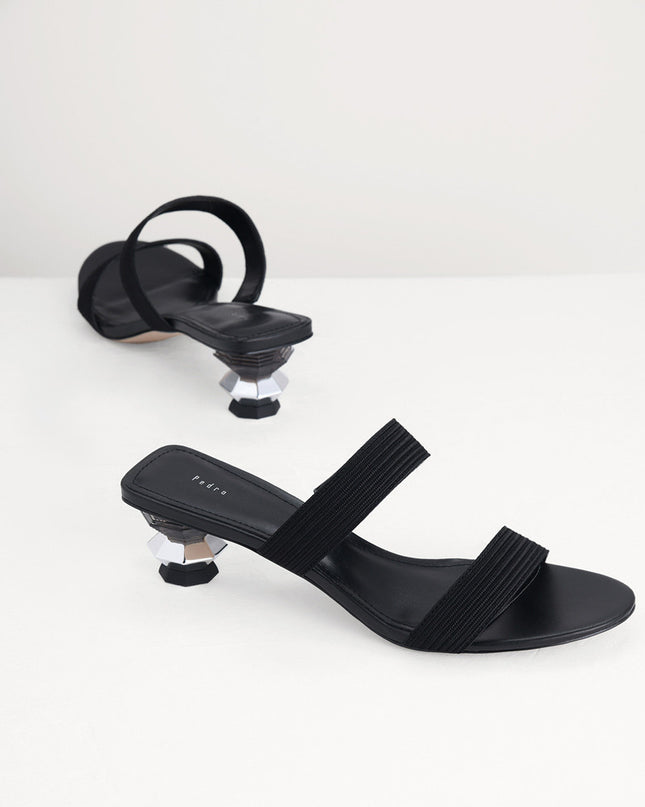 Geometric Heeled Sandals