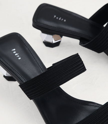 Geometric Heeled Sandals