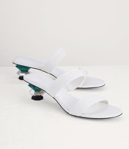 Geometric Heeled Sandals