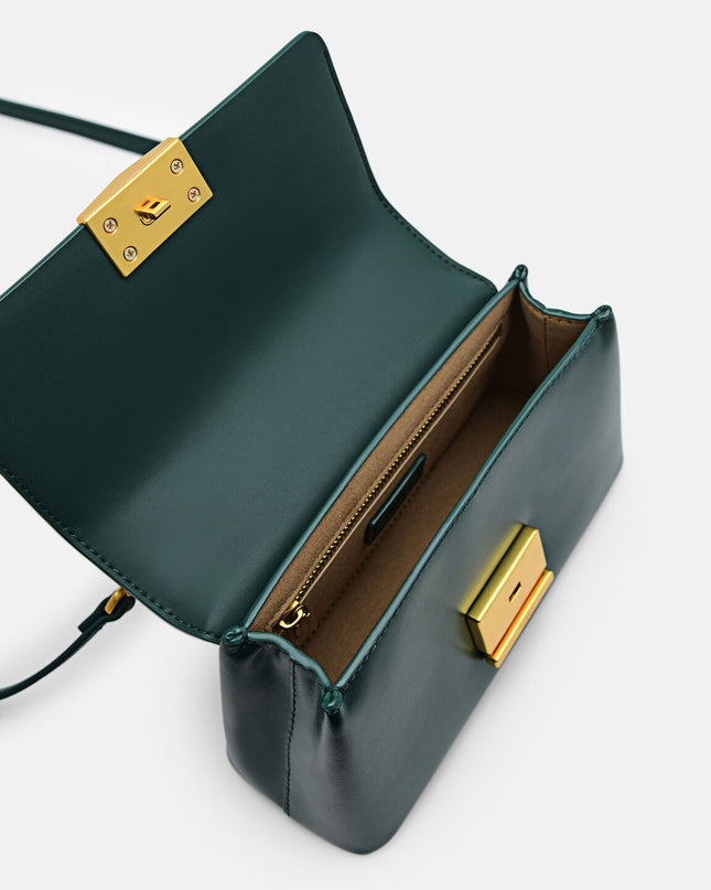 PEDRO Studio Pixel Leather Mini Shoulder Bag - Dark Green