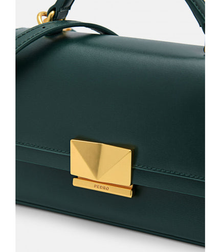 PEDRO Studio Pixel Leather Mini Shoulder Bag - Dark Green