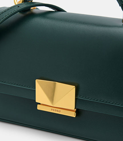PEDRO Studio Pixel Leather Mini Shoulder Bag - Dark Green