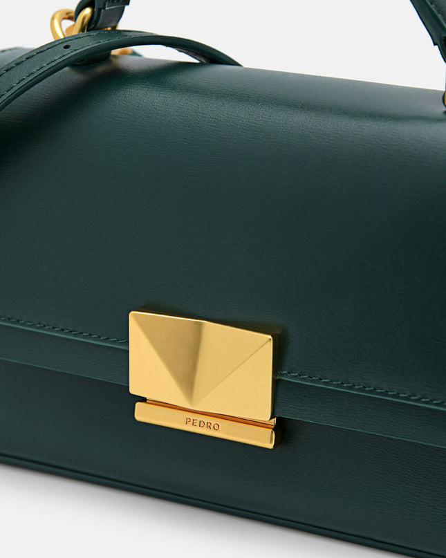 PEDRO Studio Pixel Leather Mini Shoulder Bag - Dark Green