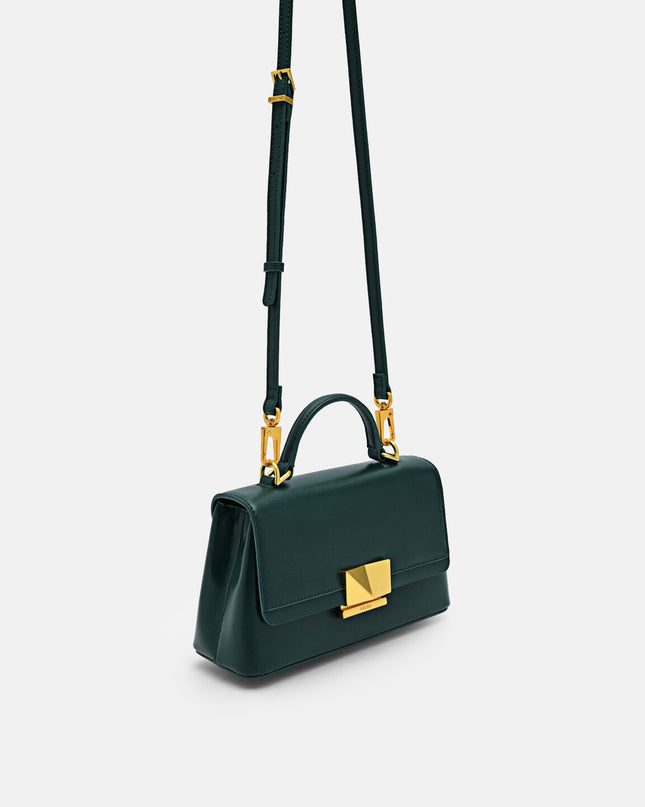 PEDRO Studio Pixel Leather Mini Shoulder Bag - Dark Green
