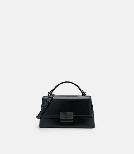 PEDRO Studio Pixel Leather Mini Shoulder Bag - Black