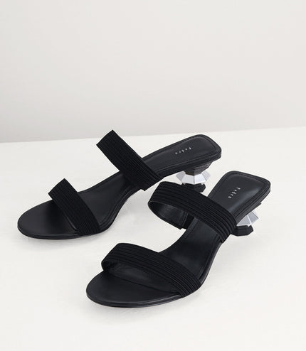 Geometric Heeled Sandals