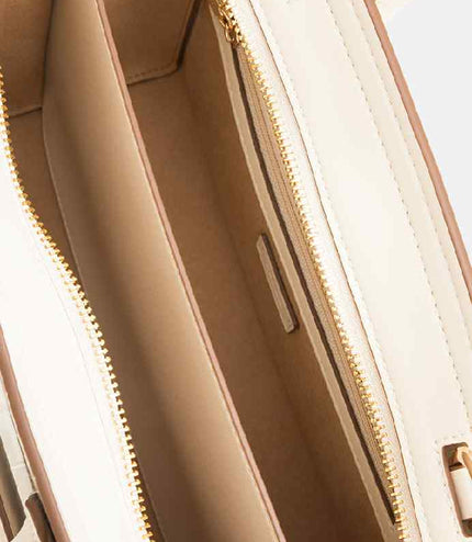 Croc-effect Leather Tote