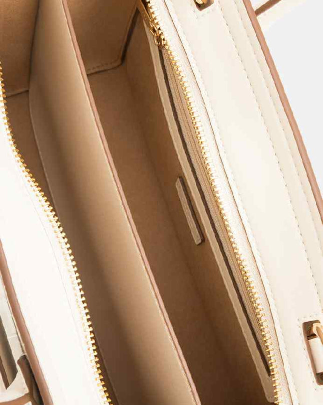 Croc-effect Leather Tote