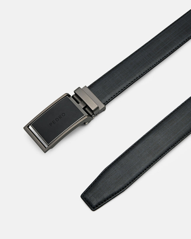 Embossed Leather Automatic Belt