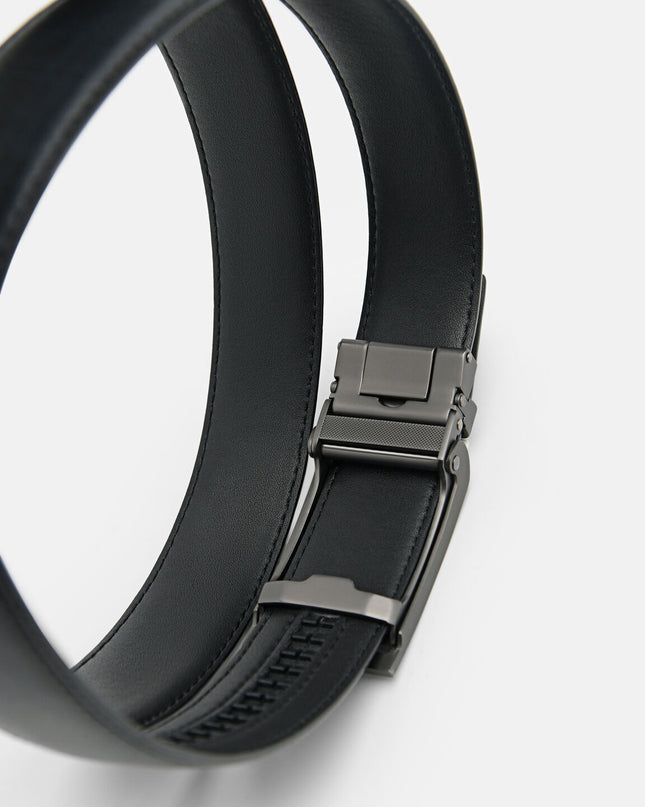Embossed Leather Automatic Belt